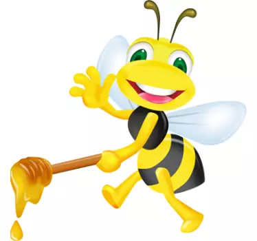 Honey Bee Laptop Stickers - TenStickers