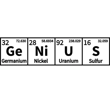 Chemical Genius science wall decal - TenStickers