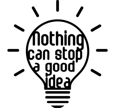 Good Idea text wall decal - TenStickers