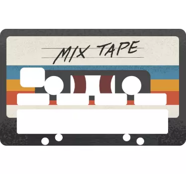 Retro cassette credit card sticker - TenStickers