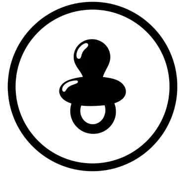 Pacifier Icon door sticker - TenStickers