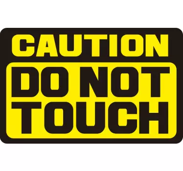 Caution do not touch Motorcycle decal - TenStickers