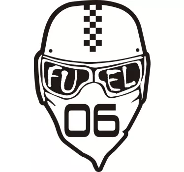 Fuel Helment Motorcycle decal - TenStickers