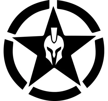 Spartan star Motorcycle decal - TenStickers