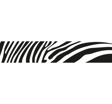 Zebra skin imitation bike sticker - TenStickers