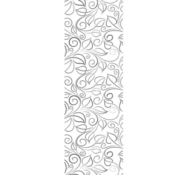 leaf pattern shower decal - TenStickers