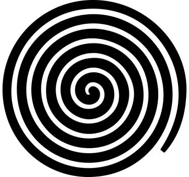 Abstract circle of line wall decal - TenStickers