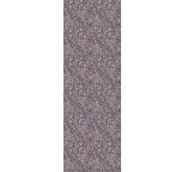 Abstract paisley pattern fridge wrap decal - TenStickers