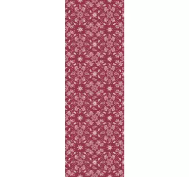 Beautiful paisley flowers fridge wrap decal - TenStickers