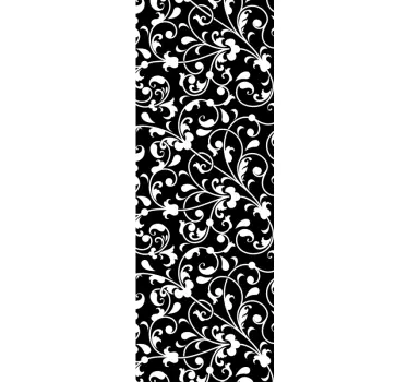 Ornamental leaf Paisley shower sticker - TenStickers