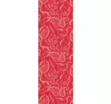 Paisley Illustration fridge wrap decal - TenStickers