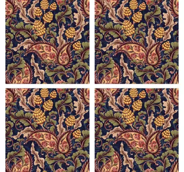 Realistic Paisley Illustration tile transfer decal - TenStickers