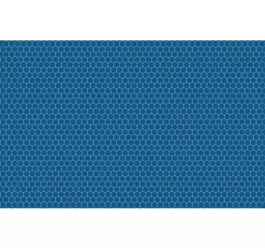 Blue Pentagon vinyl stickers for floor - TenStickers