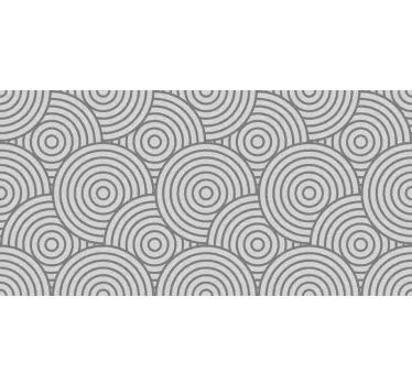Modern grey circles vinyl stickers for floor - TenStickers