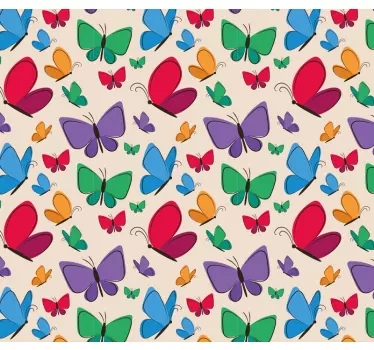 Lively butterfly elements butterfly wall sticker - TenStickers