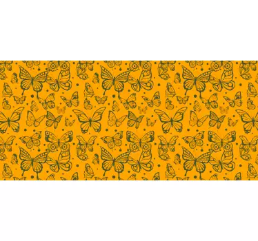 Trendy butterflies pattern decals for furniture - TenStickers