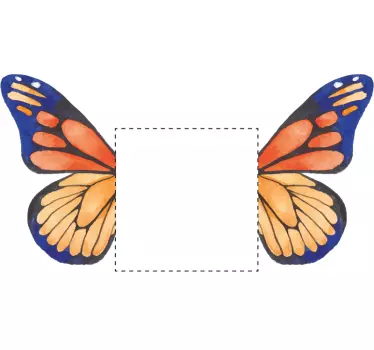 Pretty bicolor Butterflies  light switch cover sticker - TenStickers