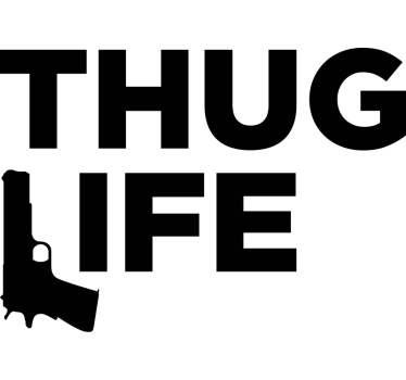 Thug life Car Decal - TenStickers