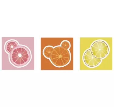 Fruit sticker citrus fruit designs - TenStickers