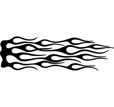 Flame sticker Motorcycle decal - TenStickers