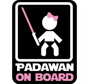 Padawan baby on board vehicle sticker - TenStickers