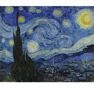 Starry Night Wall Sticker - TenStickers