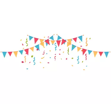Triangle Confetti wall decal - TenStickers