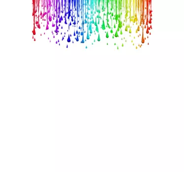 Paint Drops Whiteboard Sticker - TenStickers