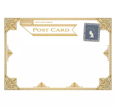 Royal Postcard Whiteboard Sticker - TenStickers