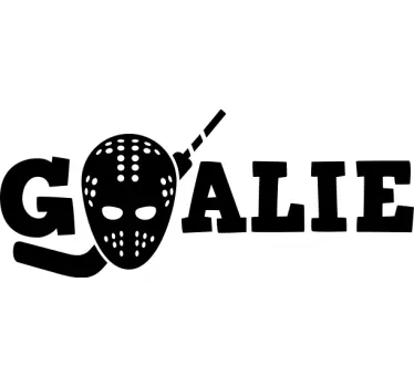 Goalie Ice Hockey wall decal - TenStickers