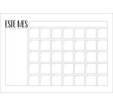 Monthly Planner Board whiteboard sticker - TenStickers