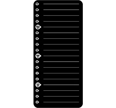 Height Measure Chart Blackboard Sticker - TenStickers