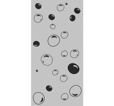 Bubbles shower sticker - TenStickers
