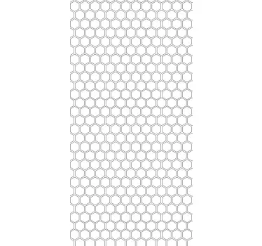 Hexagon  shower sticker - TenStickers