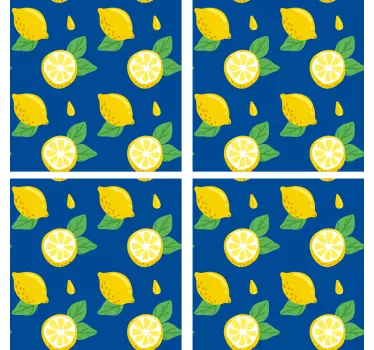 Fruit sticker lemon slice designs - TenStickers