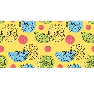 Cuisine wall sticker fruit slice design - TenStickers