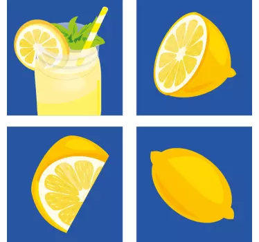 Cuisine wall sticker lemonade refreshing drink - TenStickers