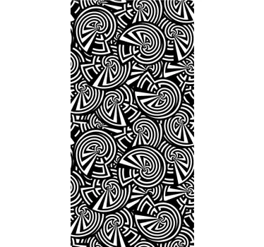 Spiral Shapes Shower Sticker - TenStickers