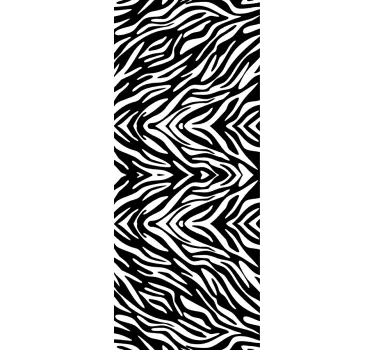 Zebra Shower Sticker - TenStickers