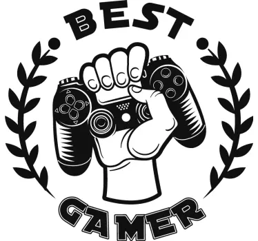 Gaming best gamer video game wall decal - TenStickers