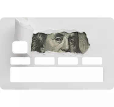Torn card concept credit card sticker - TenStickers