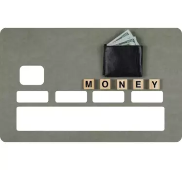 Credit card sticker wallet money card - TenStickers