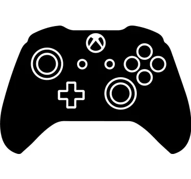 Gaming controller shape wall sticker - TenStickers
