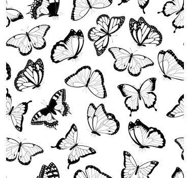 Types of butterflies kallax decals for furniture - TenStickers