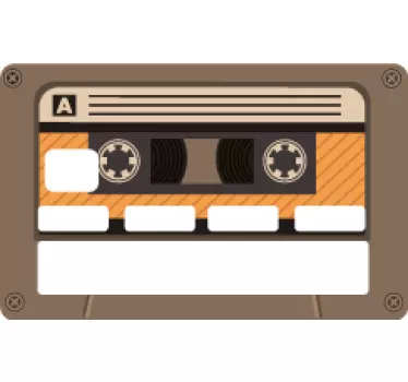 Credit card sticker retro cassette design - TenStickers