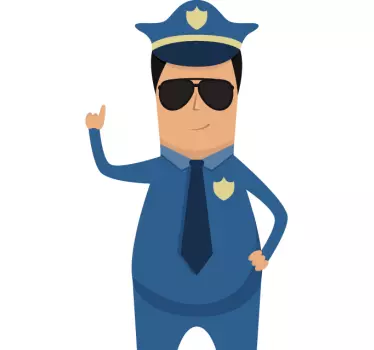 Police Wall Sticker - TenStickers
