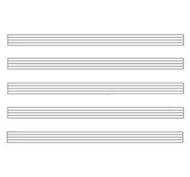 Music Sheet Whiteboard Kids Decal - TenStickers