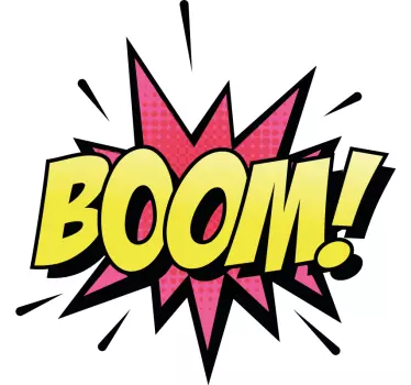 Comic style boom! wall sticker - TenStickers