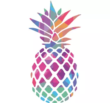 Fruit sticker colorful pineapple design - TenStickers