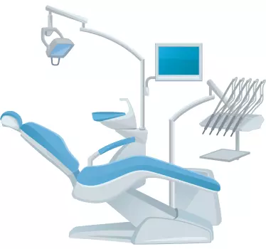 Dentist Chair Wall Sticker - TenStickers